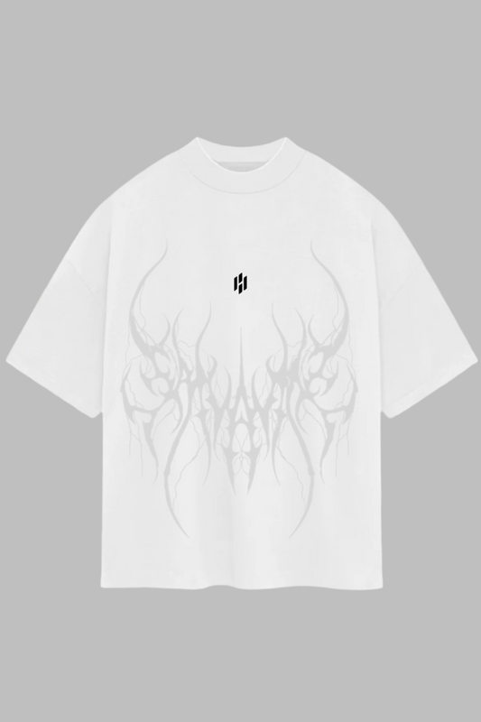 CONQUER OVERSIZED TEE—white