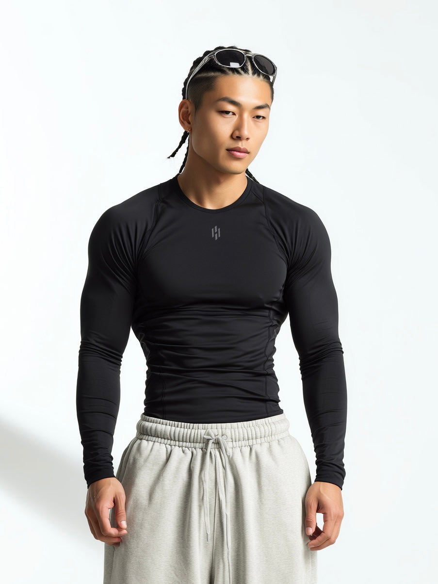 EQUINOX LONG-SLEEVE COMPRESSION-black