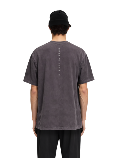EQUINOX OVERSIZED TEE GREY WASHED