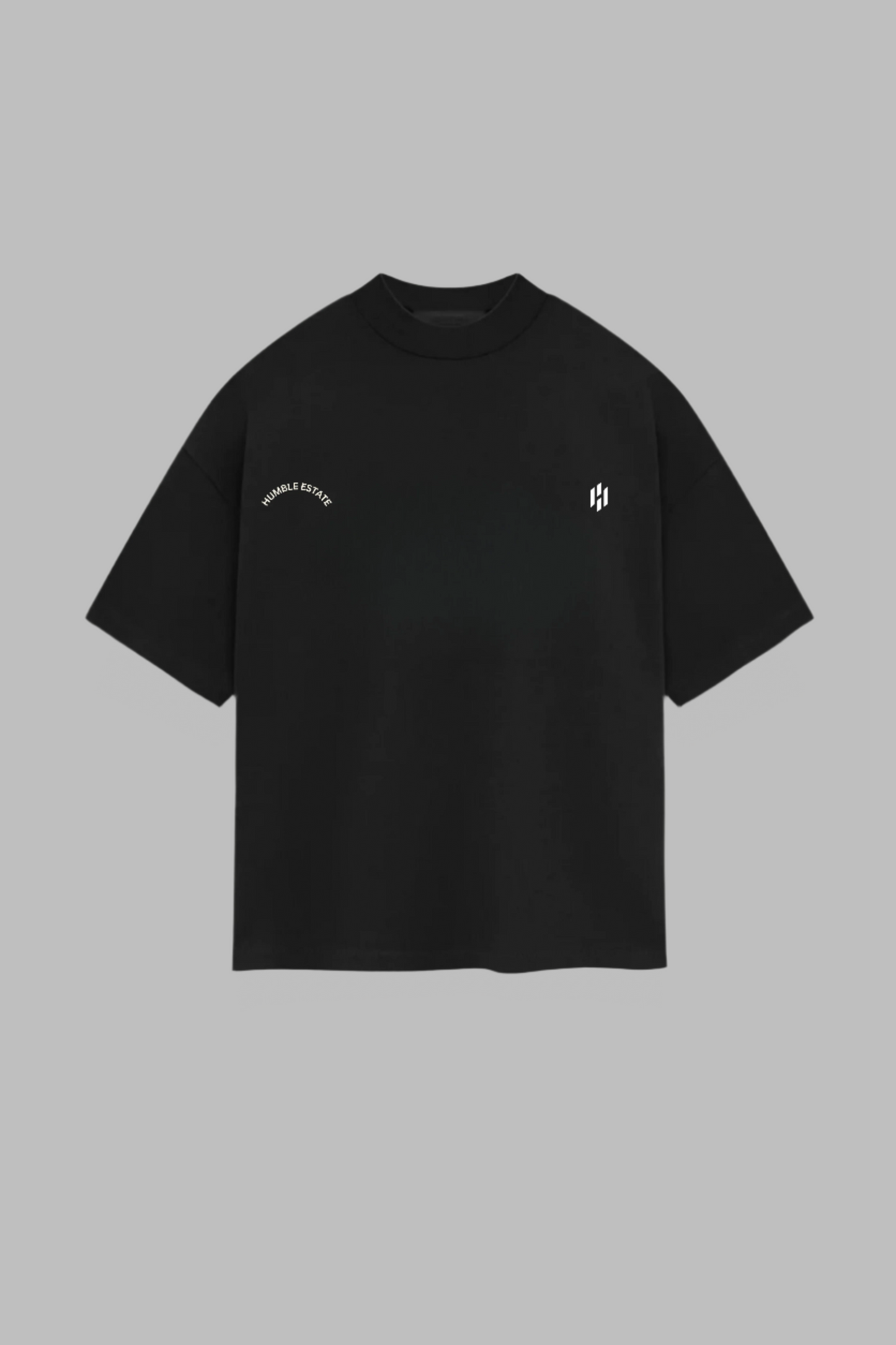 athletica oversized tee—black