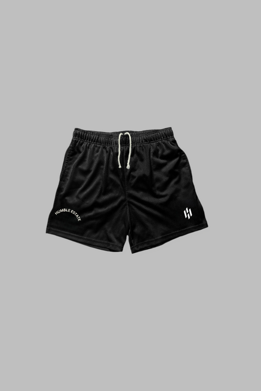 athletica mesh shorts—black