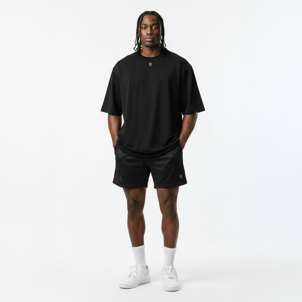 EQUINOX OVERSIZED TEE BLACK