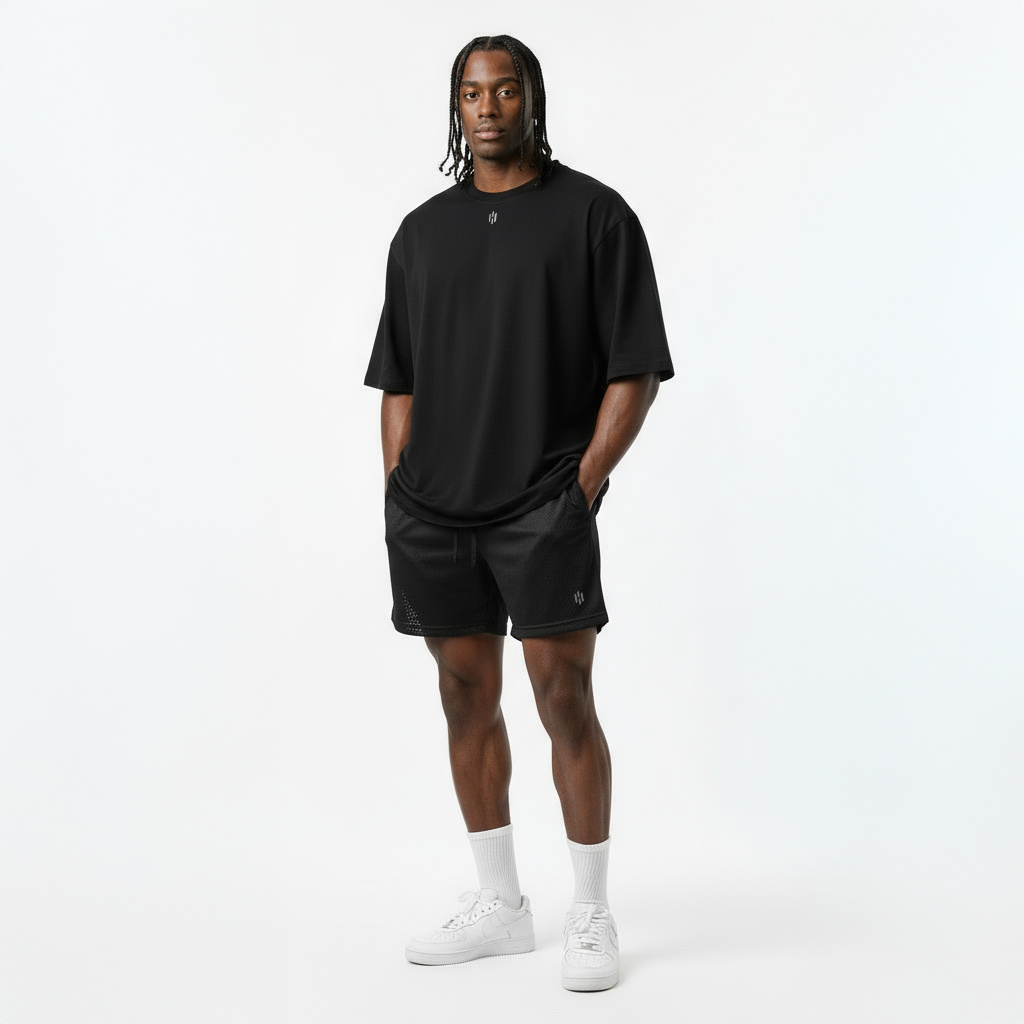 EQUINOX OVERSIZED TEE BLACK